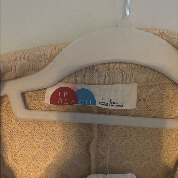 NWT Free People Beach Ramona One Piece Button Up Romper Tan Beige Boho Small - Picture 3 of 9